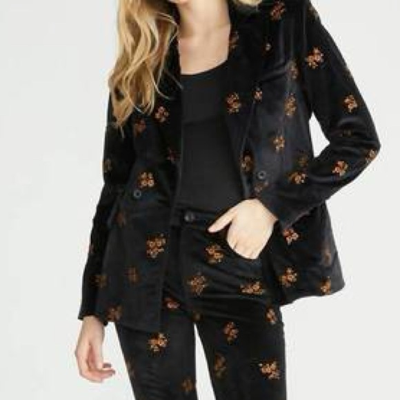 NWT $198 DRIFTWOOD Wyatt velvet blazer M - Picture 1 of 9